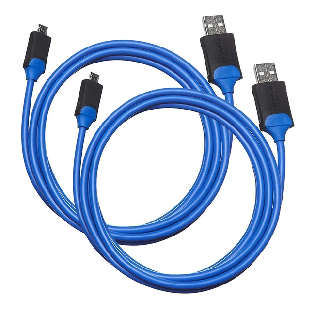 AmazonBasics PS4 Controller Ladekabel, 6ft, Micro USB zu USB Typ A, 15-2 Stunden Ladezeit