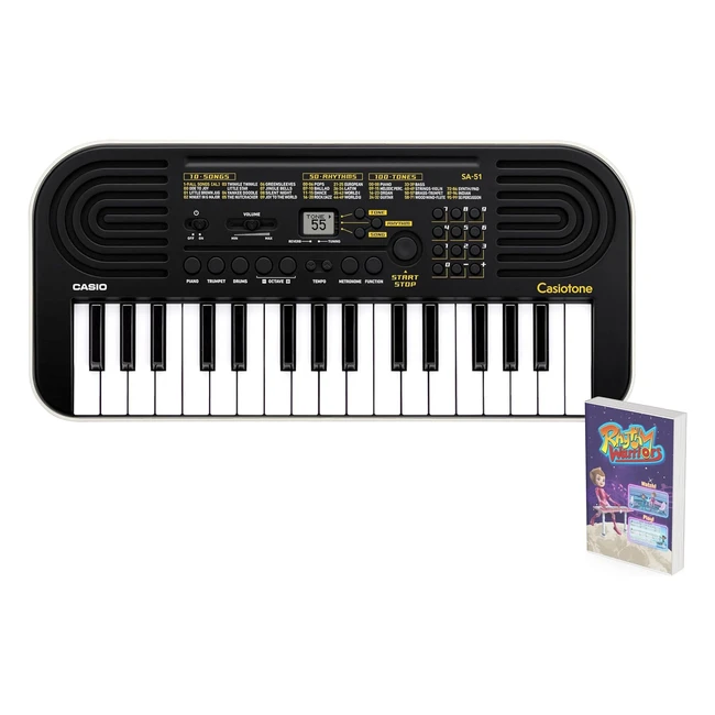 Casio SA51 32 Minikeys Keyboard - Black & White - Rhythm Warriors Lessons