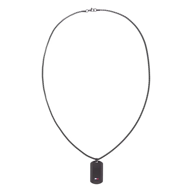 Tommy Hilfiger Herren Halskette Schwarz 2790424 - Gratis Lieferung