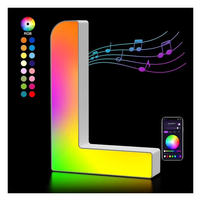 Color Changing LED Letter Lights - USB Powered - Perfect Gift for Girls & Women - App Control - #PartyDecor