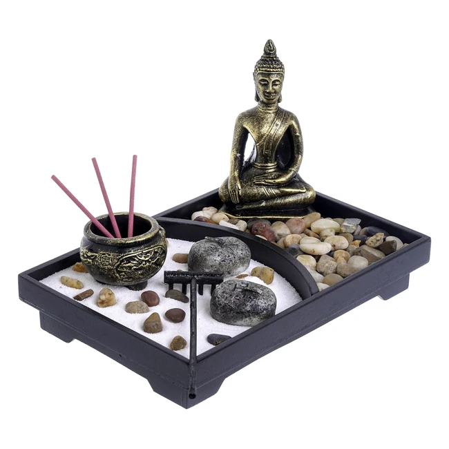 Portacandele Buddha London Boutique - Set Regalo Meditazione Zen Garden - Yin Ya