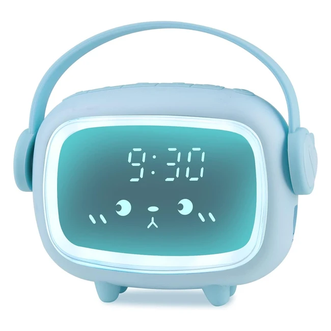 Réveil Enfants Fille Garçon Digital Multifonctionnel - Noozecompte - Rég. Luminosité