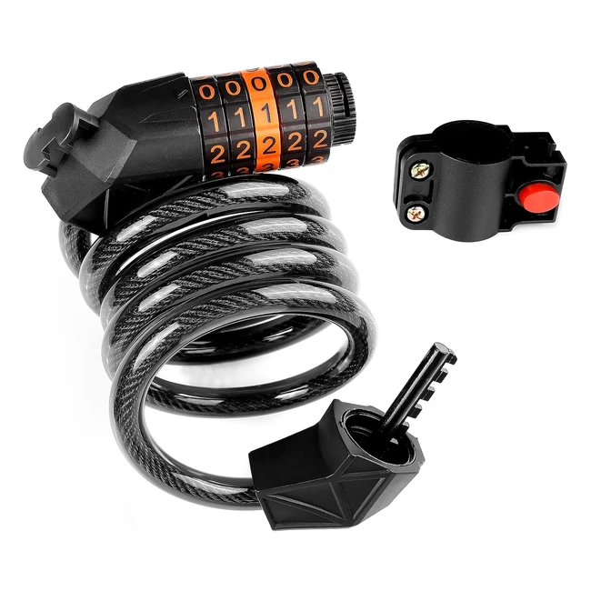 Lucchetto Bici Combinazione Giloty 120cm x 12mm - Alta Sicurezza