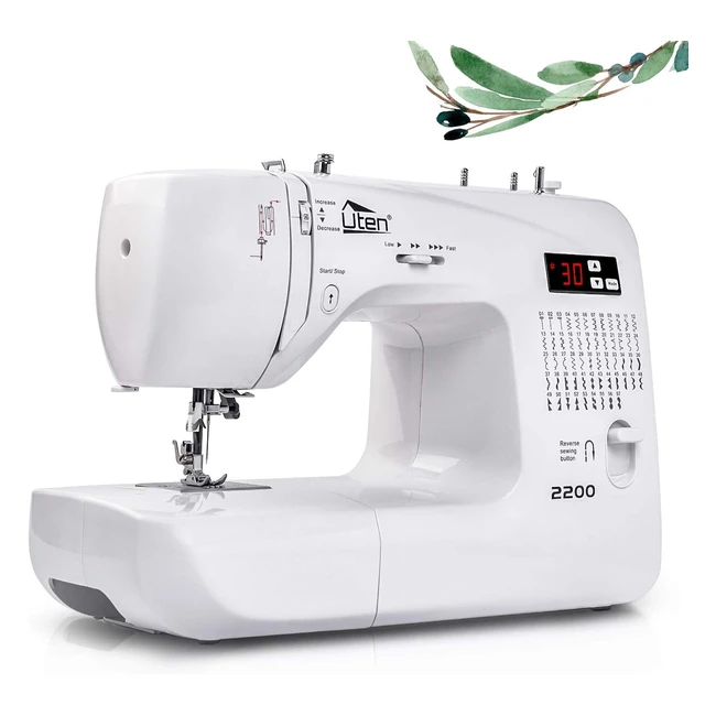 Uten Computerised Sewing Machine 2200 - 60 Stitches, LED Light, LCD Screen