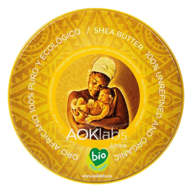 Burro di Karit Puro Oro Africano - Nutre Protegge e Cura la Pelle - AOKlabs
