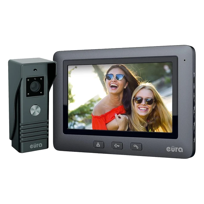 Monitor Eura VDP45A3 Alpha Black Negro - Control de Vibracin