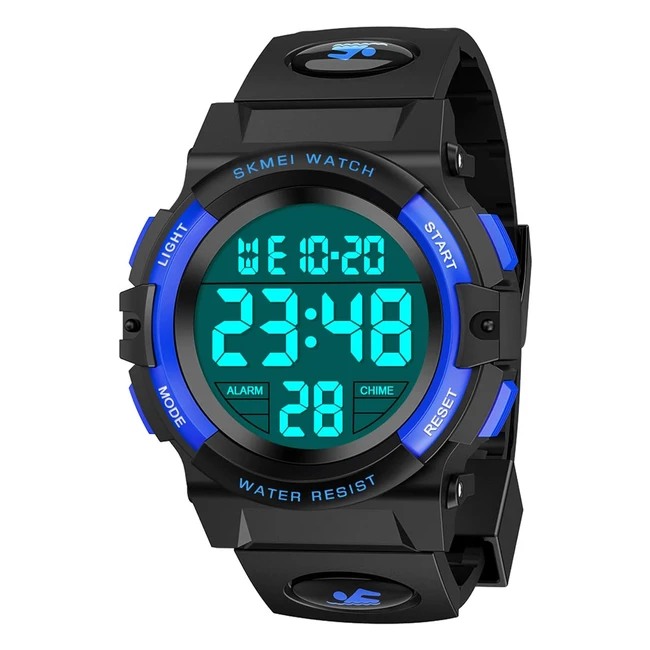 Montre Digitale Enfant 6-12 ans | Etanche | Multifonction | Cadeau Garçon | Réf. 515