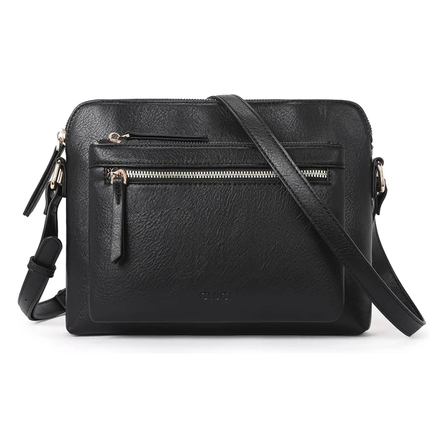Sac bandoulière femme PU cuir Cluci - Capacité portable - Noir