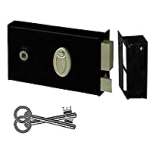 Serrure noire Abus 33363 - Sécurisez votre maison avec cette serrure robuste