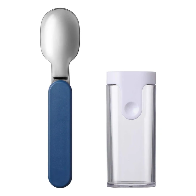 Mepal Klapplffel Ellipse - Wiederverwendbarer Lffel zum Mitnehmen - Inklusiv