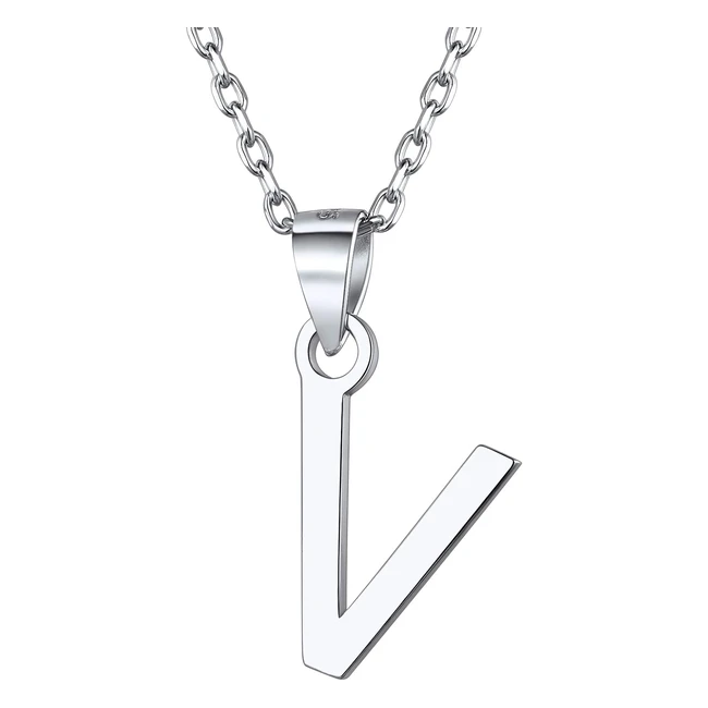 Collier Lettre en Argent ChicSilver - Initiale AZ - Chaîne Réglable - Cadeau Noël Anniversaire