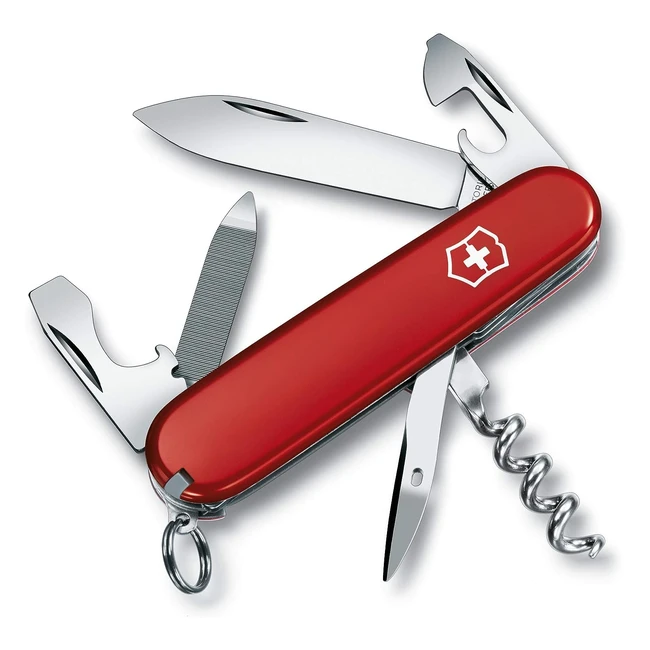 Navaja Victorinox Sportsman con 13 funciones - Color Rojo