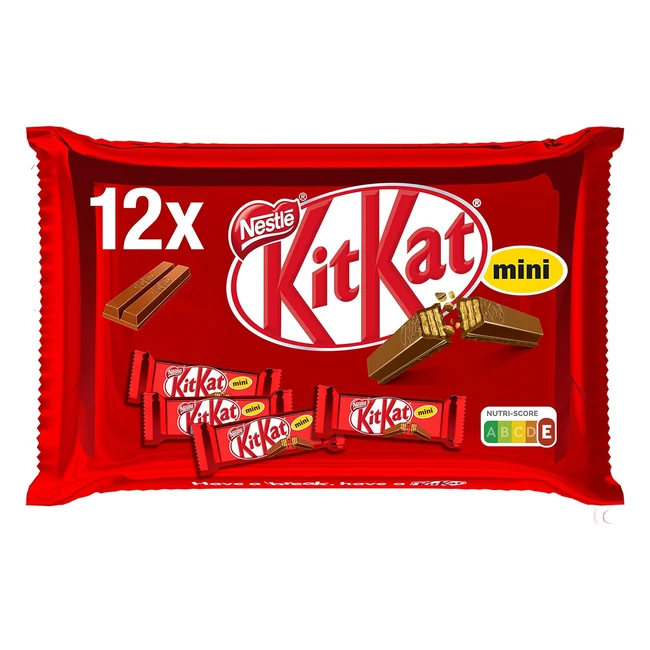 KitKat Mini Chocolate con Leche - Barritas de Chocolate en Bolsa 24x12x167g