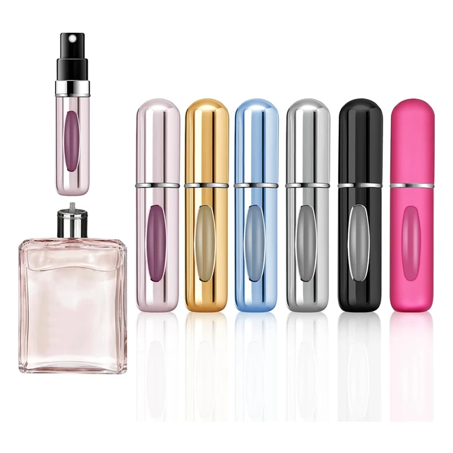 Portable Mini Refillable Perfume Bottle - 6pcs - OBSGUMU - Travel Holiday