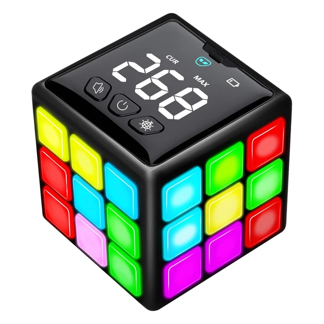 Rechargeable Game Handheld Cube - Fun Brain Memory Game - Kids Christmas Birthda