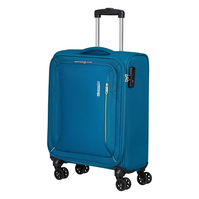 American Tourister Hyperspeed 4-Wheel Cabin Suitcase - Reference: 55cm Deep Teal