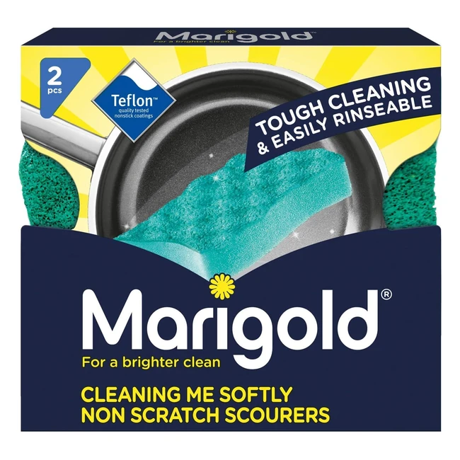 Marigold Cleaning Me Softly Nonscratch Scourer - 14 Packs of 2 - Green