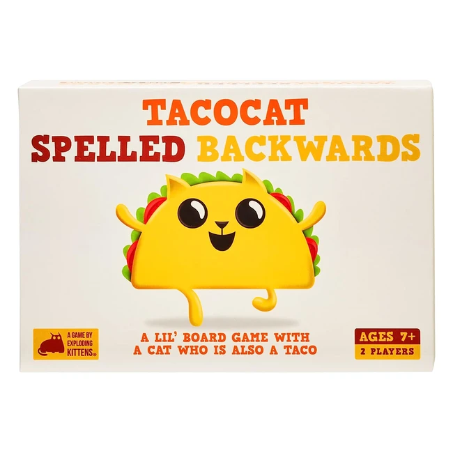 Exploding Kittens LLC Tacocat Spelled Backwards Card Game - Fun Family Game