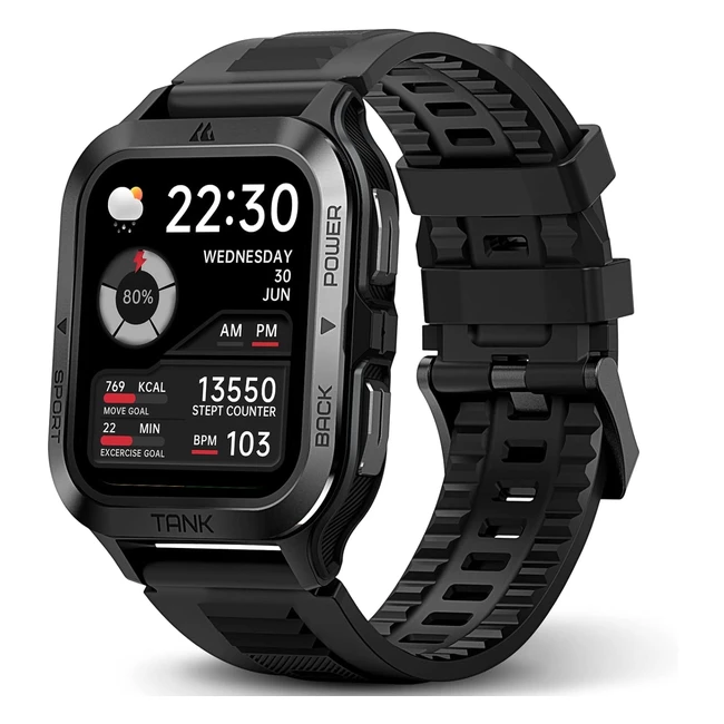 Kospet Tank M2 Reloj Inteligente - Batería Extra Larga - 70 Modos Deportes - Resistente al Agua - Compatible con Android iOS