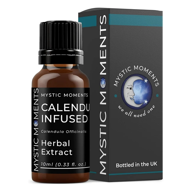 Mystic Moments Calendula Infused Oil 10ml - Healing Herb for Skin - Skincare