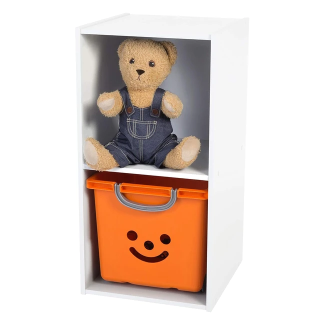 Mueble multifuncional infantil de madera - Iris Ohyama KCX2 - Blanco