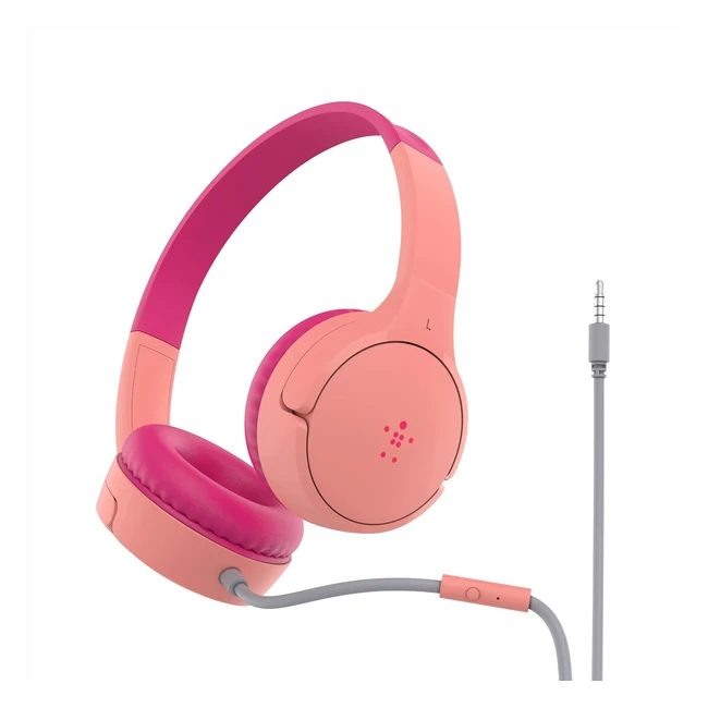 Auriculares Supraaurales Belkin Soundform Mini para Niños - Rosa