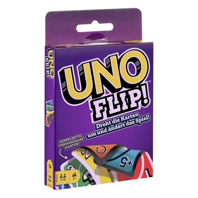 Mattel Games Uno Flip GDR44 Kartenspiel Deutsche Version Alter 7 - NEU