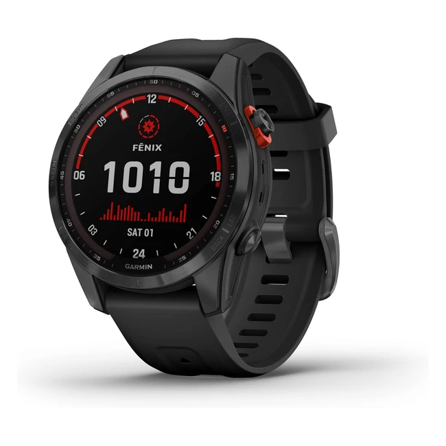 Garmin fēnix 7S Solar Multisport GPS Watch - Slate Grey/Black Band