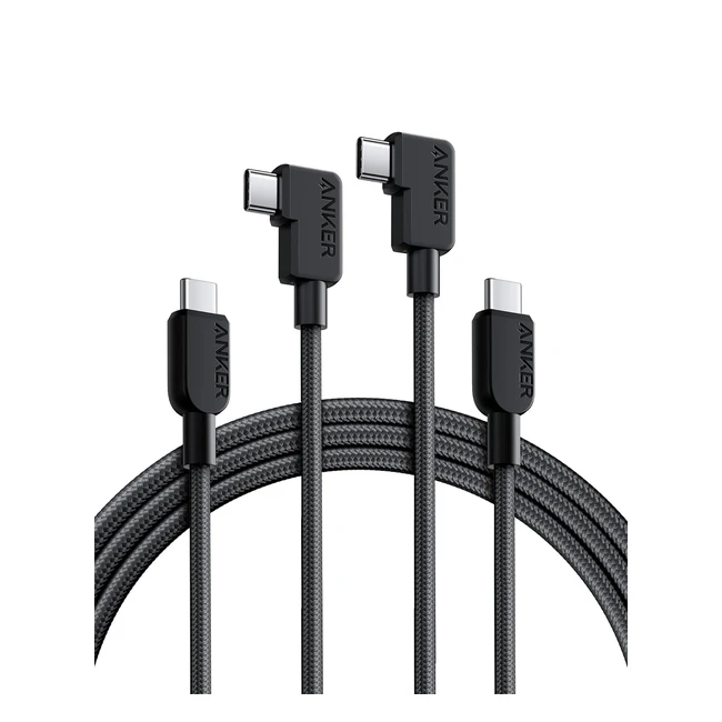 Anker USB-C Kabel mit Winkelstecker 240W 180cm2, für iPhone 15, Samsung Galaxy S23, MacBook Pro 2020, iPad Pro, iPad Air 4, Pixel und mehr