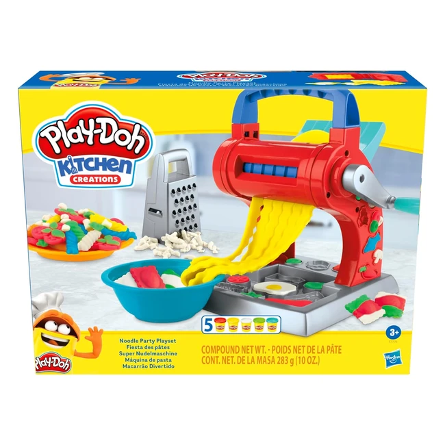 Play-Doh E7776 Kitchen Creations Super Nudelmaschine Spielset fr Kinder ab 3 J