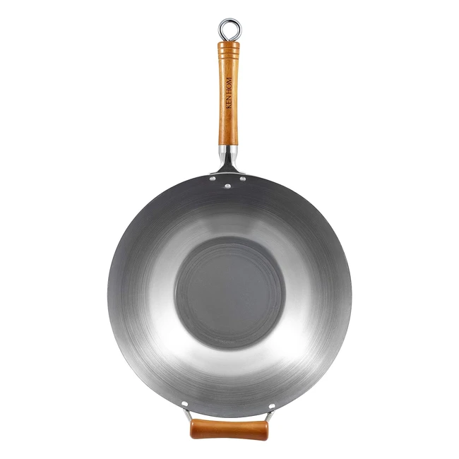 Wok Tradizionale Acciaio al Carbonio 36cm - Ken Hom KH436003 - Excellence - Uten