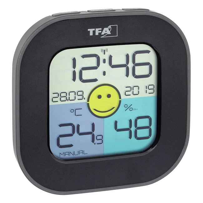 Thermomètre Hygromètre Numérique Fun 30505001 - TFA Dostmann - Contrôle de la Température Ambiante - Noir