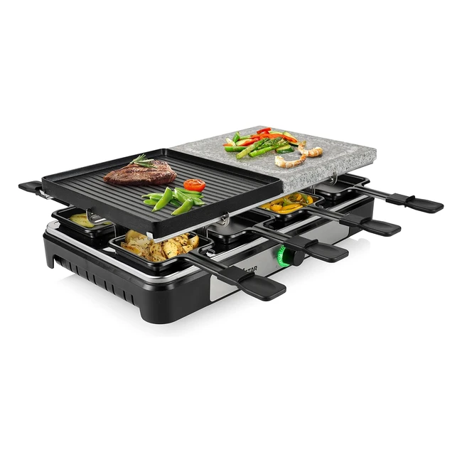 Tristar Raclette RA2747 4in1 Grill Teppanyaki 8 Personen 1400 W