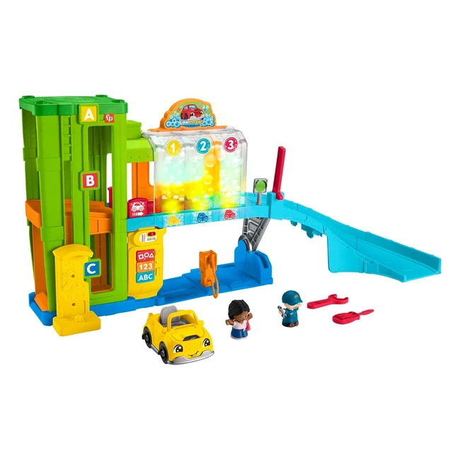 Fisher-Price Little People Toy Garage - Smart Stages Car Garage - Educational To