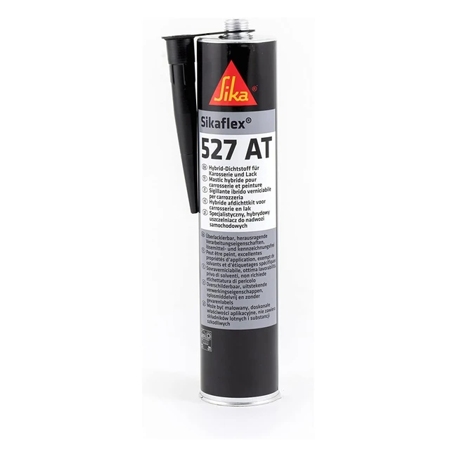 Mastic Hybride Sikaflex527 Noir 300ml - Joint Élastique - Réduction des Vibrations - Professionnels
