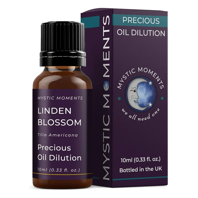 Mystic Moments Linden Blossom Absolute Precious Oil Dilution 10ml - Massage, Skincare, Beauty