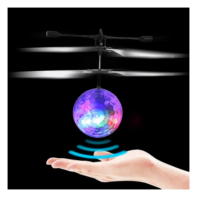 Tomus Flying Ball Toys - Globe Shape Magic Controller Mini Drone - Colorful Ligh