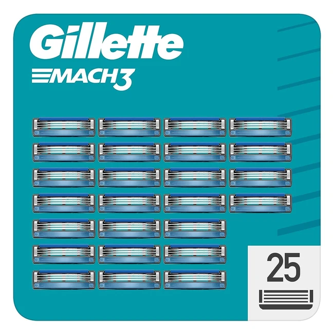 Gillette Mach3 Rasierklingen 25 Ersatzklingen fr Herren Nassrasierer mit Dreif