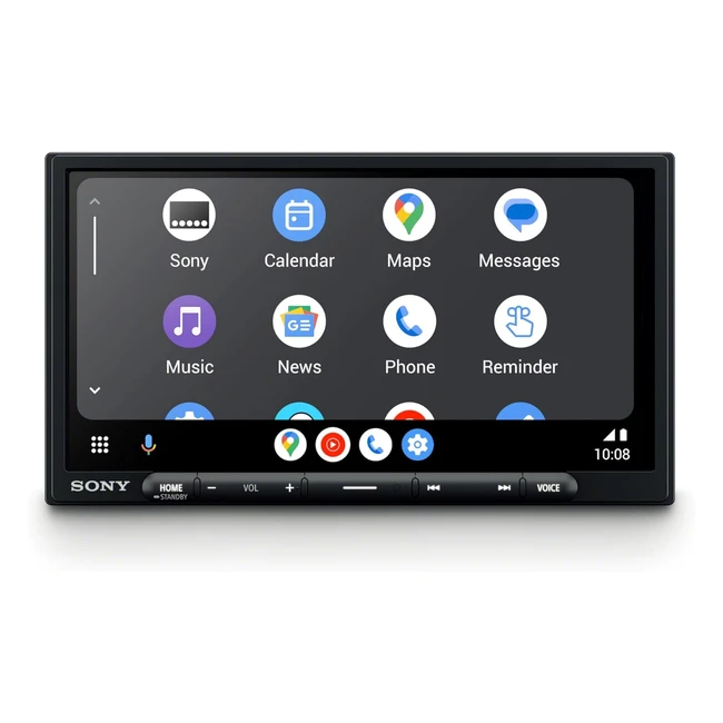 Sony Xavax4050ant 2 Din 695 Zoll Media Receiver mit kabellosem CarPlay, Android Auto, 4 x 55 W, USB-C, 3 Preouts, 2V, DAB/FM, BT, DAB-Antenne