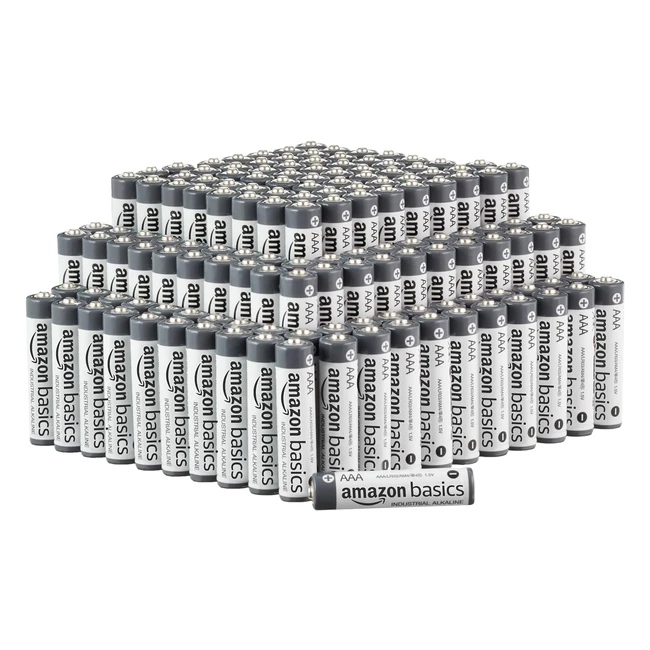 Amazon Basics AAA Alkaline Batteries - Industrial 150-Pack 5-Year Shelf Life