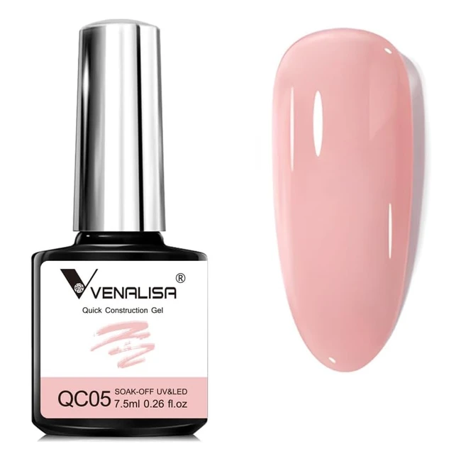 Gel Construction Ongle UV Builder Gel Natur Couleur Rose Nude Pink Fum Vernis Gel UV Semi Permanent