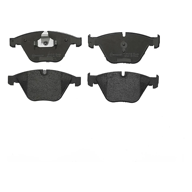 Plaquettes de frein avant Brembo P06054 - Conforme norme ECE - R90