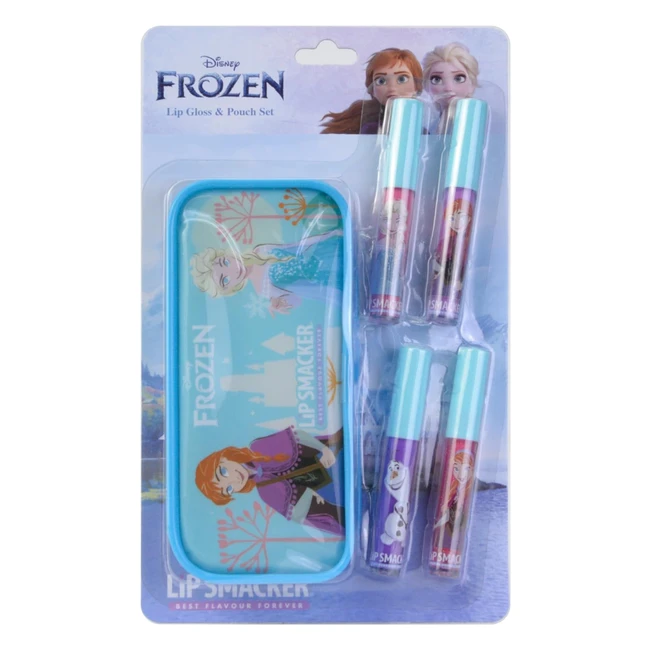 Lip Smacker Frozen Lip Gloss Set - Set Trucchi Frozen Bambina - 4 Lucidalabbra Colorati - Pochette Frozen - Collezione Winter Wonderland Celebration