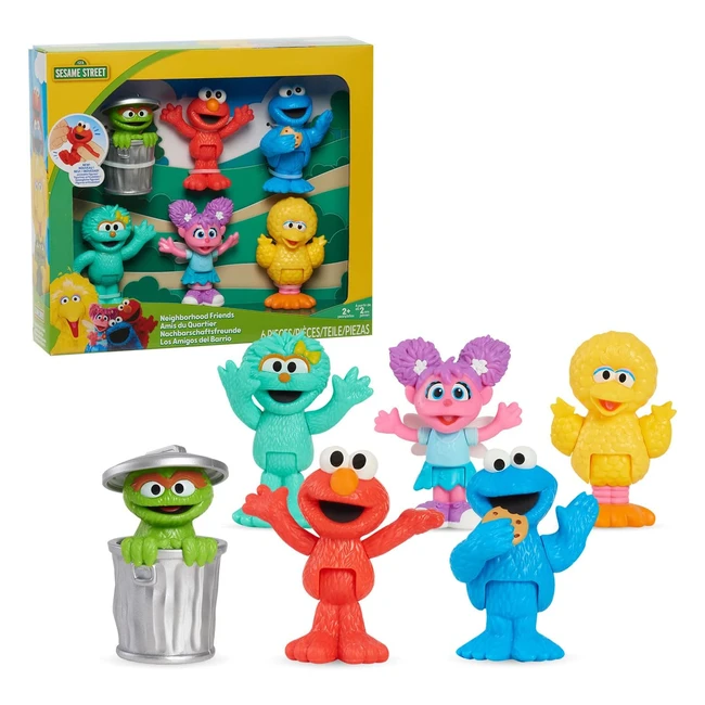 Just Play Sesame Street Neighborhood Friends - 6 Figures - 1778 x 508 x 1524 cm