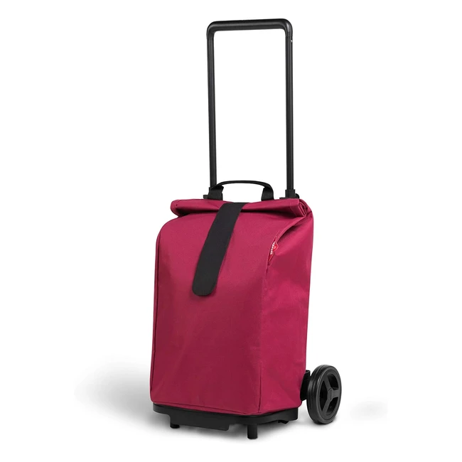 Gimi Sprinter - Carrello Portaspesa Pieghevole con Manico Telescopico Regolabile, Sacca Antipioggia e Ruote Grandi 50L