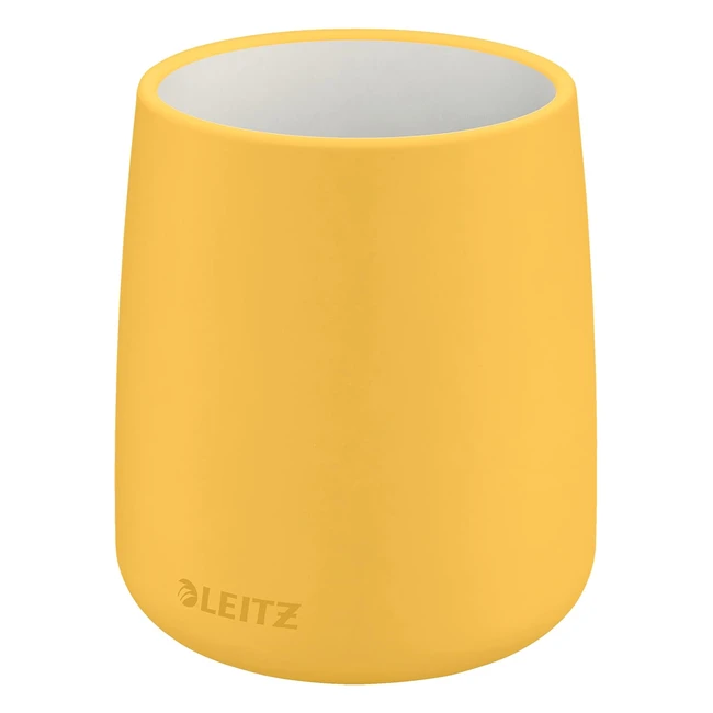 Leitz Pen Pot Cosy Range Warm Yellow 53290019 - Store Pens & Desk Accessories