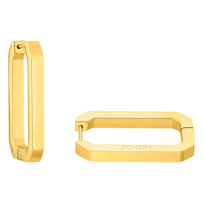 JOOP Creolen Edelstahl Damen Ohrschmuck 26 cm Gold - Jetzt kaufen