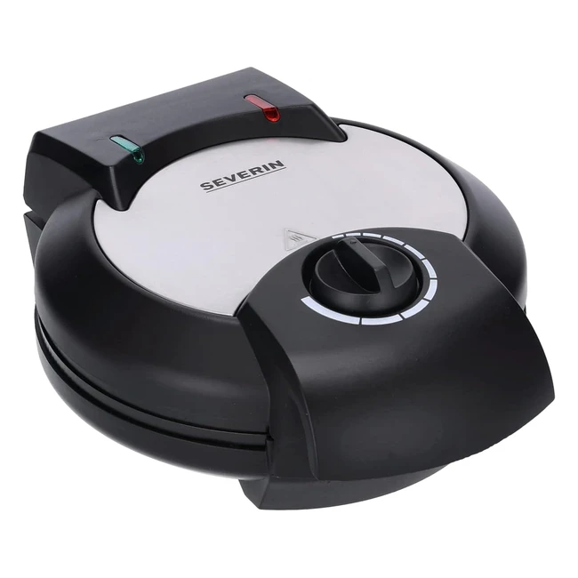 Severin Waffeleisen mit Antihaftbeschichtung für klassische Herzwaffeln, platzsparendes Design, 1300 W Leistung
