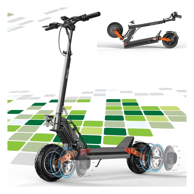 Trottinette Electrique Joyor S Professionnelle - Batterie 48V 13Ah/60V 18Ah/48V 26Ah - Moteur 600W/600W/21000W - Autonomie 50km - Pneus Tout Terrain - Double Suspension