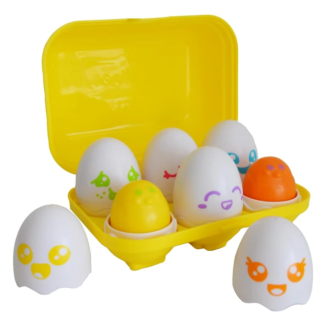Tomy Toomies Hide and Squeak Eggs Baby Toy - Big Eggs w/ 3 Squeak Chicks, 3 Rattle Chicks